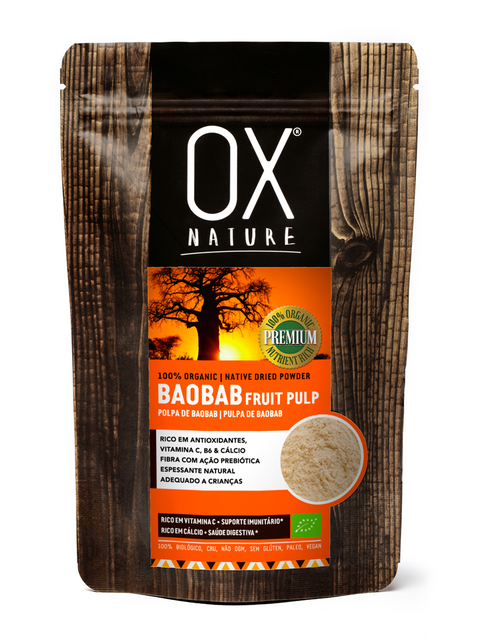 Polpa do Fruto de Baobab em Pó Bio | Desidratada Naturalmente 100g | Promoção válida até 31/10/2025